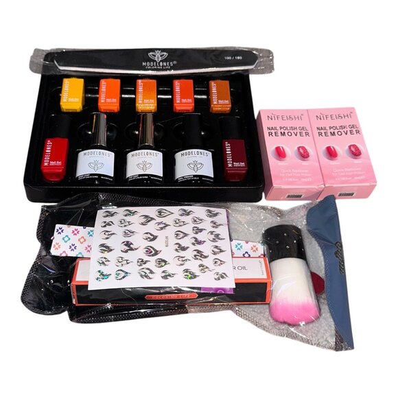 Modelones Gel Nail Kit with LED Nail Lamp - Picture 2 of 7